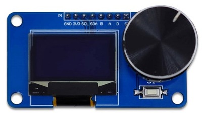 Moduł wyświetlacza OLED 0.96" 128x64 z enkoderem obrotowym EC11