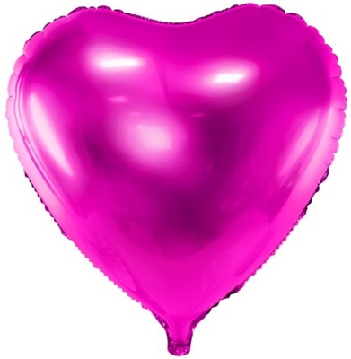 Balon Foliowy SERCE Ciemny Róż Różowy Walentynki Urodziny Party Wesele 45cm