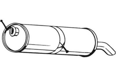 BOSAL SILENCIADOR SISTEMAS DE ESCAPE PARTE TRASERA PEUGEOT 307 1.6D 2.0D 03.02-12.09  