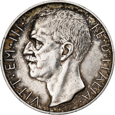 Włochy, Vittorio Emanuele III, 10 Lire, 1927, Rome