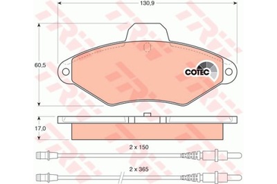 TRINKELĖS HAM. CITROEN P. XANTIA 1,6-2,0 93-03 