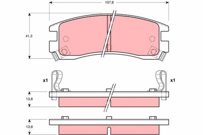 КОЛОДКИ ТОРМОЗНЫЕ CADILLAC ЗАД ALLANTE/DEVILLE ELDORADO/SEVILLEWY 4,6-4,9 90