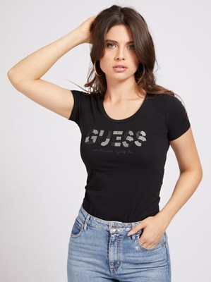 T-SHIRT GUESS W1GI36J1300 - CZARNY r.XS