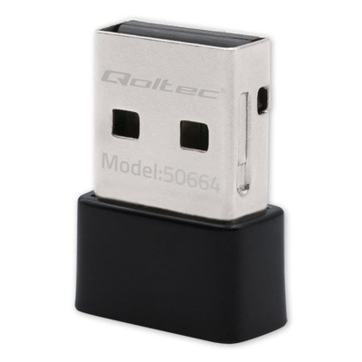 Adapter Qoltec Wi-Fi USB ultraszybki, bezprzewodowy mini | standard AC |