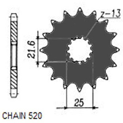 KRUMPLIARATIS PAVAROS PRIEK. MOTO. SUNSTAR 325-14 