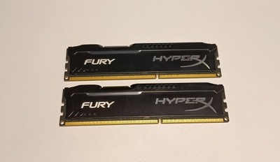 HyperX FURY BLACK 2x4GB DDR3 1600 CL10 GW12M