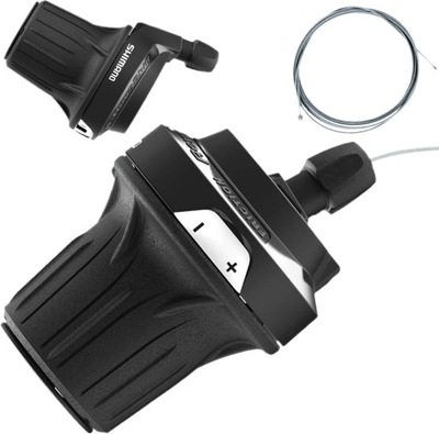 Manetka Przerzutki Shimano Tourney SL-RV200 RevoShift 3rz + Linka Oryginał