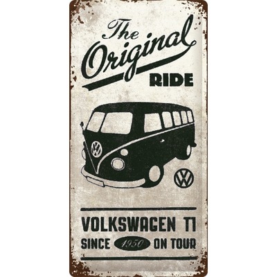 PLACA SZYLD VOLKSWAGEN T1 TRANSPORTER VW 25X50CM  