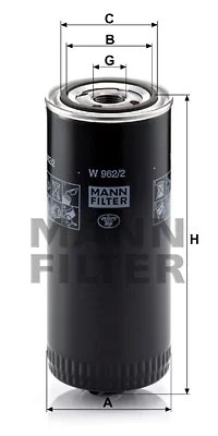 FILTRO ACEITES MANN W962/2  