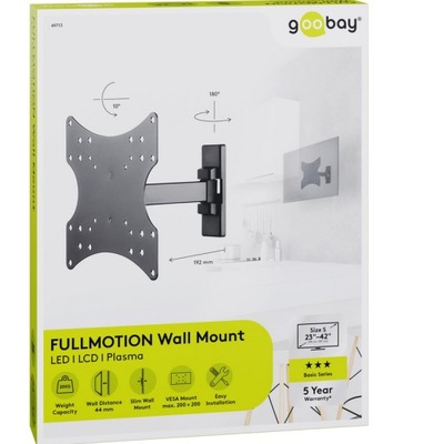 Uchwyt TV Goobay BASIC FULLMOTION XS 23"-42 A