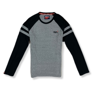 SuperDry Longsleeve Męski Logo Unikat Klasyk M