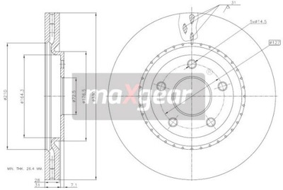 DISCO DE FRENADO FIAT P. FREEMONT 2,0 JTD/2,4-3,6 11-  