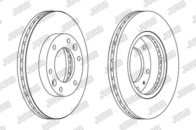 DISCOS DE FRENADO PARTE DELANTERA JURID 562918JC  