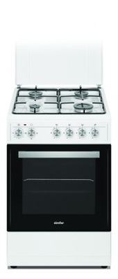 Simfer | Cooker | 4403SERBB | Hob type Gas | Oven type Electric | White | W
