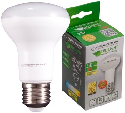 ŻARÓWKA LED R63 E27 CIEPŁA BIEL ENERGOOSZCZĘDNA 8W