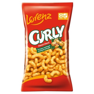 Chrupki Curly orzechowy 120 g