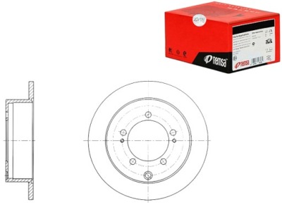 Тормозные диски тормозные remsa mb895200 mb928716 410704 dp фото №1