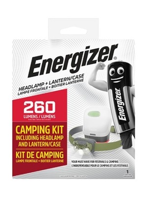 CAMPING KIT ENERGIZER LINTERNA PARTE DELANTERA VISION 260 VERDE + FORRO KAMPINGOWE  