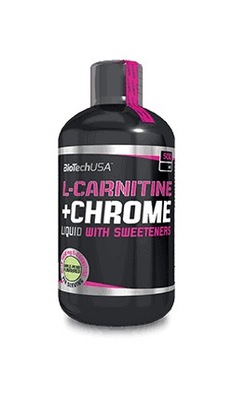 BioTech L-Carnitine+Chrome 500ml Pomarańcz+GRATISY