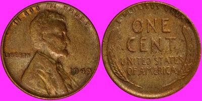 USA 1 Cent 1949 /U 336