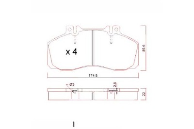 КОЛОДКИ ТОРМОЗНЫЕ MERCEDES 609D-814D 86- ZIMMERMANN