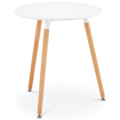 Stolik stół skandynawski do salonu biura nowoczesny okrągły śr. 60 cm wys.