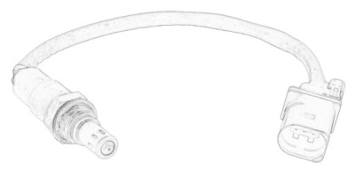 Датчик лямбда-зонд оригинальный номер fiat 55281067 фото №1