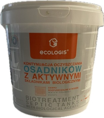 Biopreparat ECOLOGIS kontynuacja 1,2kg osadniki, oczyszczalnie