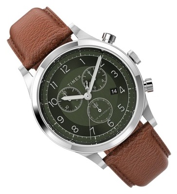 Chronograf męski zegarek na pasku Timex TW2U90700