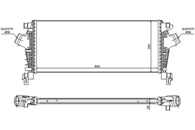 INTERCOOLER CHEVROLET CRUZE OPEL INSIGNIA A ZAFIRA