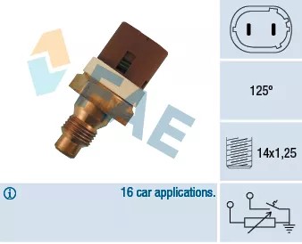 FAE 34070 ДАТЧИК ТЕМПЕРАТУРЫ ВОДЫ RENAULT