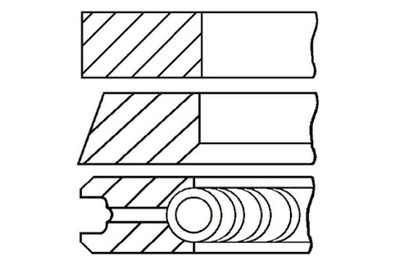 GOETZE 78 3 STD 1.75-2-3 КОМПЛЕКТ КІЛЬЦЯ ПОРШНЯ AUDI A4 B5 A4 B6 A4