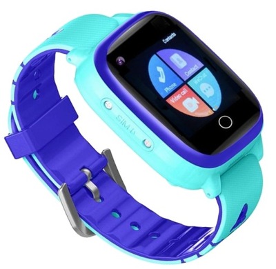 Niebieski zegarek dla dziecka smartwatch dziecięcy Garett Life Max 4G Blue