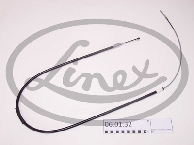 CABLE FRENOS BMW 3 E46 98- DERECHO 06.01.32 LINEX CABLES LINEX 06.01.32 CIEGLO,  