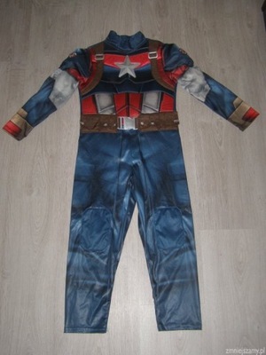 Strój kostium przebranie KAPITAN AMERYKA SUPERBOHATER 5-6 lat 110-116cm