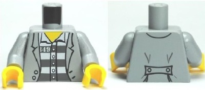 LEGO Tors 973pb0798c01 Więzień - Jasnoszary