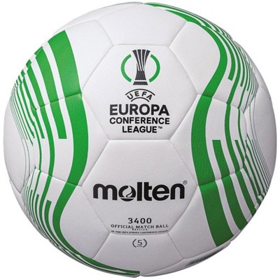 Piłka nożna Molten UEFA Conference League 22/23 biało-zielona F5C3400 5