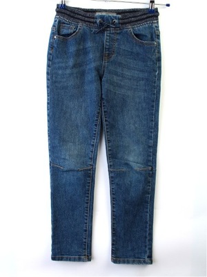 DENIM CO SLIM Spodnie jeans na gumce r. 9-10 lat 140 cm