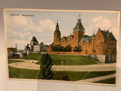 SZCZECIN STETTIN HAKENTERRASSE POCZTÓWKA OK 1940