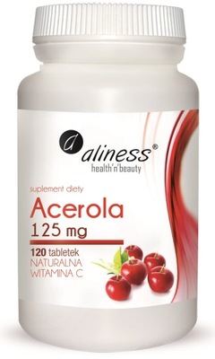 Acerola Aliness 120 tabletek NATURALNA witamina C