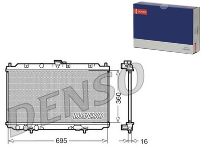 RADIATOR ENGINE - SYSTEM COOLING ENGINE [DENS - milautoparts-fr.ukrlive.com