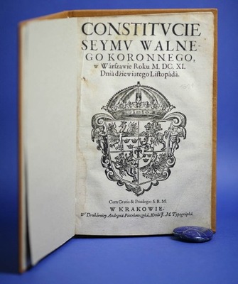 Constitucie Seymu Koronnego - Kraków 1611