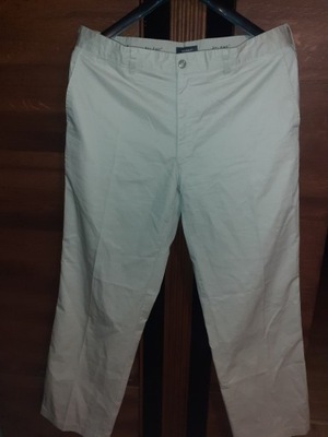 Spodnie Atlant 38/32 jeansy bawełna beż letnie