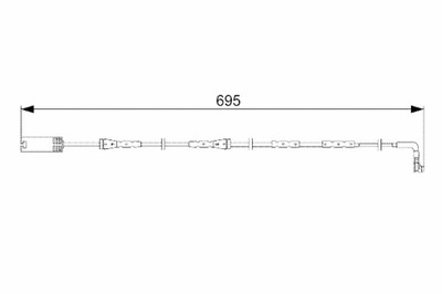 BOSCH SENSOR DESGASTE ZAPATAS DE FRENADO PARTE DELANTERA BMW 1 E81 1 E82 1 E87  