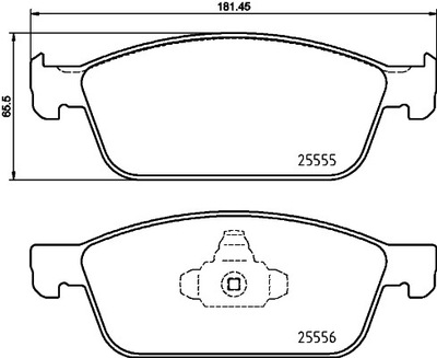 BREMBO P 24 199 КОМПЛЕКТ КОЛОДОК ШАЛЬМІВНИХ, HAMULC