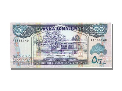 Banknot, Somaliland, 500 Shillings = 500 Shilin, 1