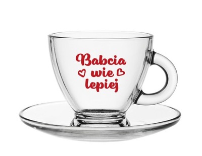 Filiżanka szklana 230ml prezent dzień Babci Babcia