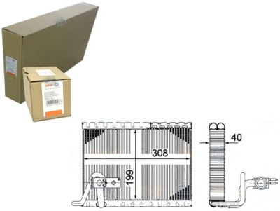 Випарник кондиціонера behr hella 351331501 фото №1
