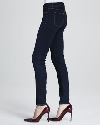 J BRAND jeansy granatowe 811 mid rise skinny S/M