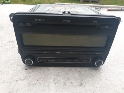 RADIO SKODA FABIA II 5J0035161D Z KODU 